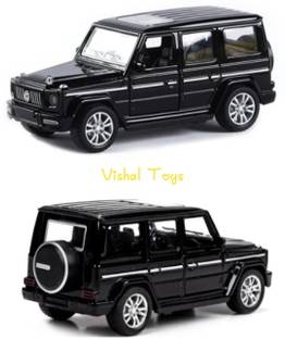 Vishal Toyss Thar Premium Diecast Toy Car - Pull Back Action (Black)