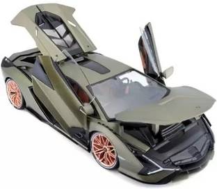 Bestie Toys Lamborghini Sian FKP 37 Green Metallic with Copper Wheels 1:32 Diecast Model Car