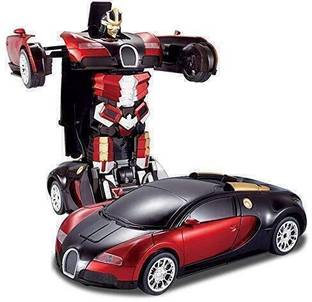 ZUNBELLA 2in1 Automatic Convertible Transforming Robot Car Toy with Light & Sound for Kid