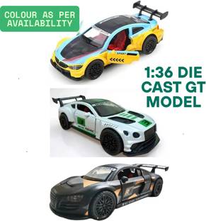 BLOOMORA 1:36 Scale GT Die Cast Sport Metal Car Authentic Mini Replica