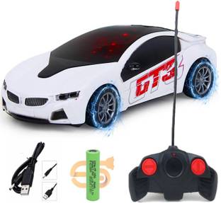 CADDLE & TOES Famous Car Remote Control 3D with LED Lights, Chargeable