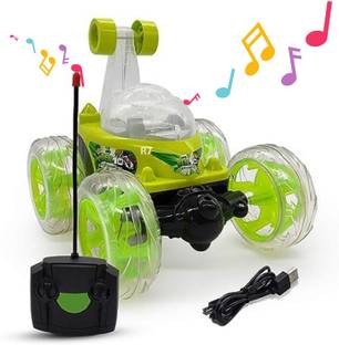 kdsn BEN-10 Rechargeable- Remote Control 360 Degree Rotating Stunt CAR for Kids G7