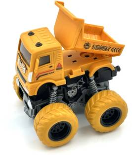 Playrox Construction Monster Truck Toys Anti Skid Wheels Push & Go Gift for Boys