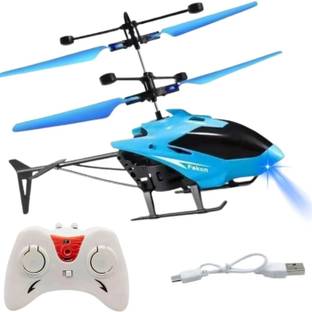 sky toys Remote control Helicopter toy with dual mode lighting & charging cable for kids