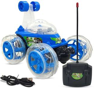 Kid Kraze Rechargeable Remote Control Twisting Stunt Car with 360 Degrees Rotation N72