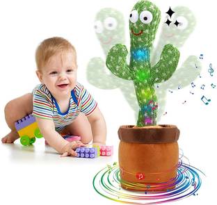 Muren Dancing Cactus Toy , Funny Cactus Talking Toy, Kids Soft Plush Talk Back Toy