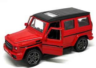 Playrox G Wagon Car Toy Metal Die Cast GLS SUV Open Doors Pull Back Sunroof for Kids