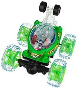 Tenmar Ben10 Recharegable Super Stunt Car 360 Rolling (Green)