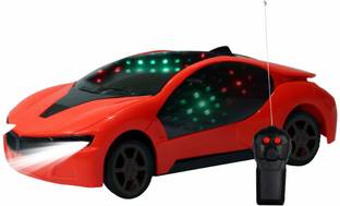 KIVANO Fast Modern Remote Control Car with 3D Bright LED Lights