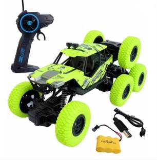 Intelligent 8 RC Monster Truck Rock Crawler 4WD Climbing Remote Control Car For Kids Green