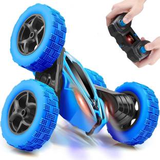 Toyzzilla Remote Control Stunt Racing Car RC Cars 2.4GHz Fast Stunt 4WD Double Sided 360°