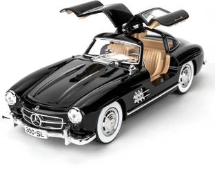 Zuuluzrs 1:24 300SL Mercedes Benz Metal car Pull Back Light Music