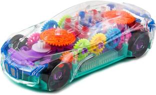 PSA zone Concept Musical and 3D Lights Kids Transparent Car,