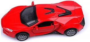 Ruhani Toys & Gift Gallery Lamborghini Diecast Metal Pullback Toy car with Sound and Light openable Doors