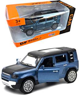 Ruhani Toys & Gift Gallery 1:32 Diecast Defender Car, Opens Front & Rear Doors, Metal Car for Kids (Blue)