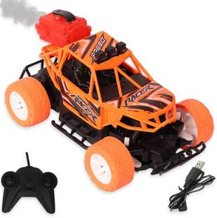 Pepstter RC Stunt Spray Car with Smoke, Rock Crawler Off-Road Monster Truck for Kids