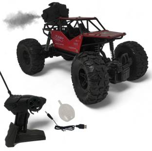 Aavkar creation Rock car Red For Kids With Fully Remote Control And Mist Smoke