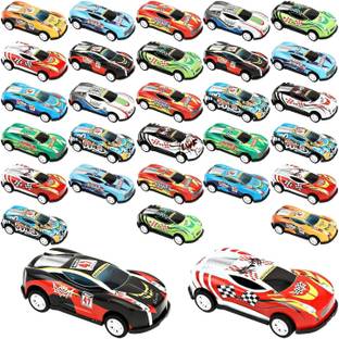 Learn With Fun Alloy Metal Pull Back Mini Race Cars Set for Kids