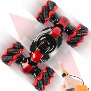fizz Rc Stunt Car, 4WD 2.4GHz Remote Control Gesture Sensor Toy Double Sided Rotation
