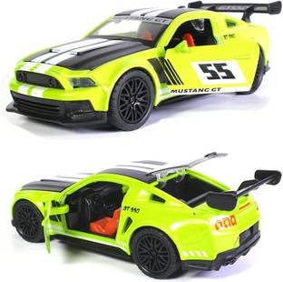 Sachin crafts Ford Mustand GT Diecast Metal Pullback Toy car with Openable Doors for Kids