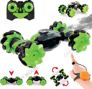 Chigy Wooh Hand Gesture Speed Car For Kids Double Sided Rotating RC Stunt Car Sensor Toy