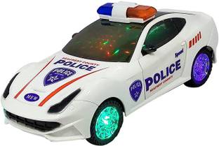 लेवीअथन Go Action,Police Car with Siren and Light ,Police Car SUV Jeep Toy for Kids