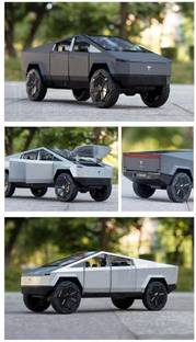 CountryLink Tesla CYBERTRUCK Model Diecast Metal Pullback Toy car with Openable