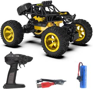 CADDLE & TOES Remote Controlled Rock Crawler RC Monster Truck, 4 Wheel Drive, 1:18 Scale