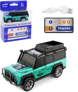 Magicwand R/C Rechargeable 2-in-1 Miniature Jeep with Led Lights(Pack of 1)