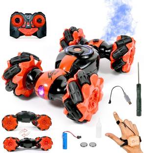 VikriDa Rc Stunt Car Double Sided Rotating Off Road 2.4Ghz with with Gesture Sensing