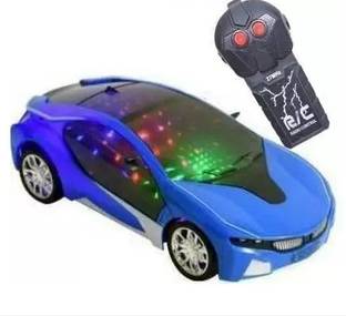 Goods collection A1 BEST TOYS 3D LED Light Fast Modern Car with Remote Control