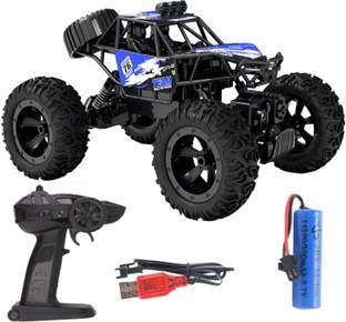 CADDLE & TOES Remote Controlled Rock Crawler RC Monster Truck, 4 Wheel Drive, 1:18 Scale