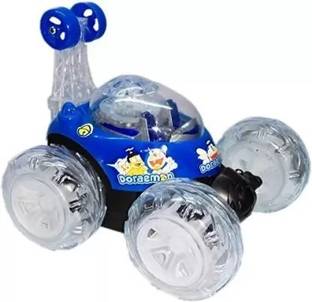 Kmc kidoz Stunt Car 360 Degree Rotating Stunt Car with Light, Music Rechargeable Battery