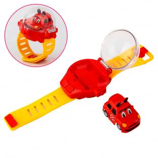 FIDDLERZ Mini Car Watch Toys USB Rechargeable Car Watch Remote Control Toys for Kids