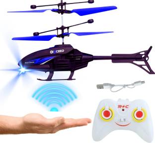 JOYWHIZ Gravity sensor RC Helicopter with Safety Sensor and 3D Light - Pack of 1