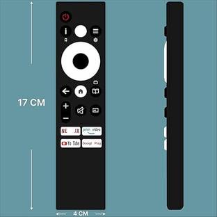 VIRERA 2025  TV Remote for Google Smart LED HDR TV | Non-Voice | OTT Hotkeys Croma Remote Controller