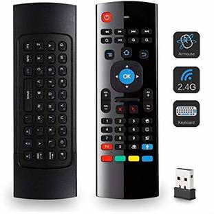 Orlov Smart Universal TV Remote Air Mouse, Wireless Keyboard Fly Mouse 2.4GHz Wireless Handheld Multi-device Keyboard Compatible with Desktop, Laptop, Mac Easy to Use,Plug and Play,Quick, Comfy Durable body