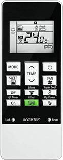 Cezo AC 168D Hitachi Inverter Split Window Ac Remote Controller
