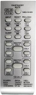 Tke  Home Theatre 10 in 1 Remote Control URC-98 Remote Controller
