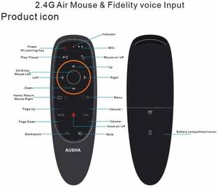 Orlov G10 Model Voice Remote AU10 Air Remote Control 2.4G Wireless IR Learning Wireless Standard Multi-device Keyboard Compatible with Desktop, Laptop, Mac