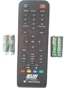 Sun Direct 0 Sun Direct Set Top Box HD ONLY Remote Controller