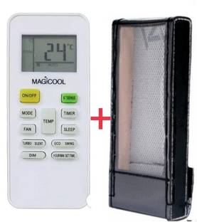 Paril (Remote+Cover) Ac Remote compatible for Whirlpool magicool Inverter Ac Re-173(2) With PU Leather...