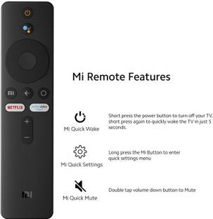 NeroEdge Mi Remote XMRM-00A Mi Remote Controller with Netflix & Prime Video Button Voice Search mi xioami redmi Remote Controller