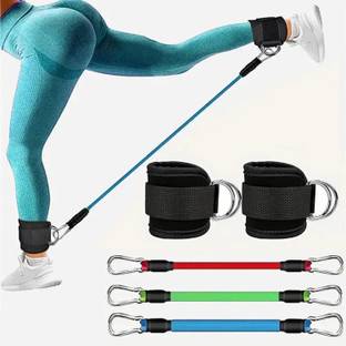 Shopeleven Ankle Strap for Resistance Bands,Legs Resistance Bands with Ankle Strap Ab Exerciser