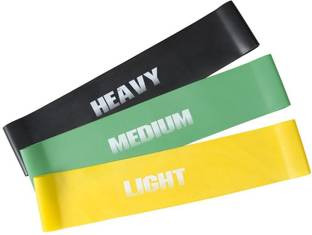 FITNESS BABA 12-inch, Set of 3 Bands for Physical Therapy, Stretching, Home Fitness, Yoga Resistance Tube