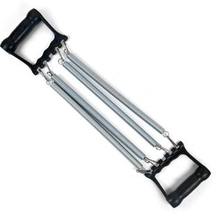GrowStep Chest Expander Band 5 Removable Steel Springs –Upper Body Workout Tool Strength Resistance Tube