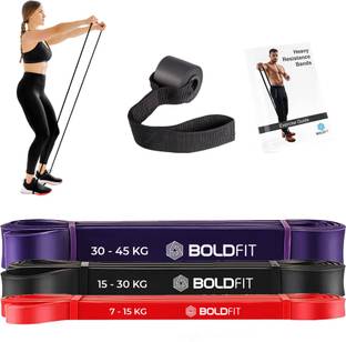 BOLDFIT Heavy Resistance Band Set For Exercise Stretching Resistance Tube For Men Women Resistance Tube