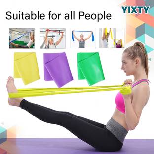 YIXTY 3 Pack Physical Therapy Tension Band Recovery Band Workout Strength Training Resistance Tube