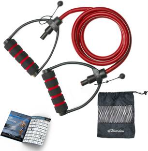 Wearslim Exercise Resistance Bands Toning Tube With Comfortable D Handle Color Resistance Tube
