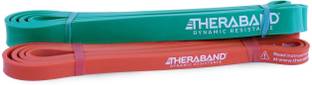 Theraband High Resistance Band Set | 2 Resistance band (1-Medium & 1-Heavy) Resistance Tube